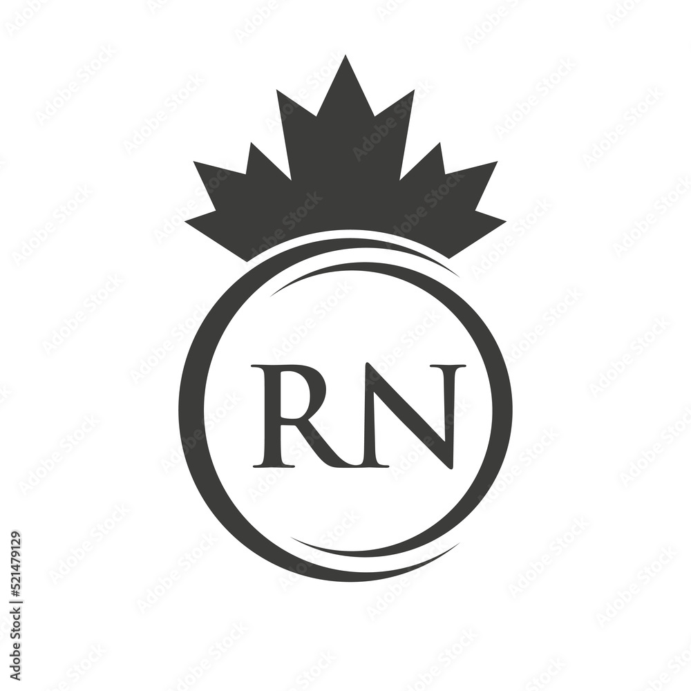 Letter RN Maple Leaf Logo Template Symbol Canadian Business, Company Logo Concept Vector Template Letter RN Maple Leaf Logo Template Symbol Canadian Business, Company Logo Concept Vector Template