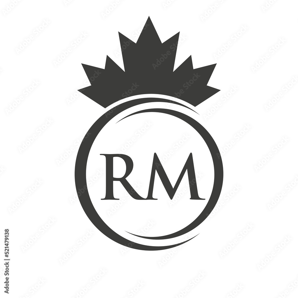 Letter RM Maple Leaf Logo Template Symbol Canadian Business, Company Logo Concept Vector Template Letter RM Maple Leaf Logo Template Symbol Canadian Business, Company Logo Concept Vector Template