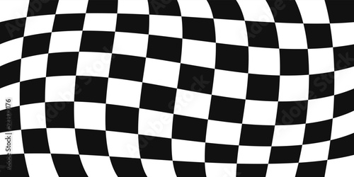 Checkered pattern is convex and seamless. A simple pattern reminiscent of a racing flag. Seamless flag for interior design.