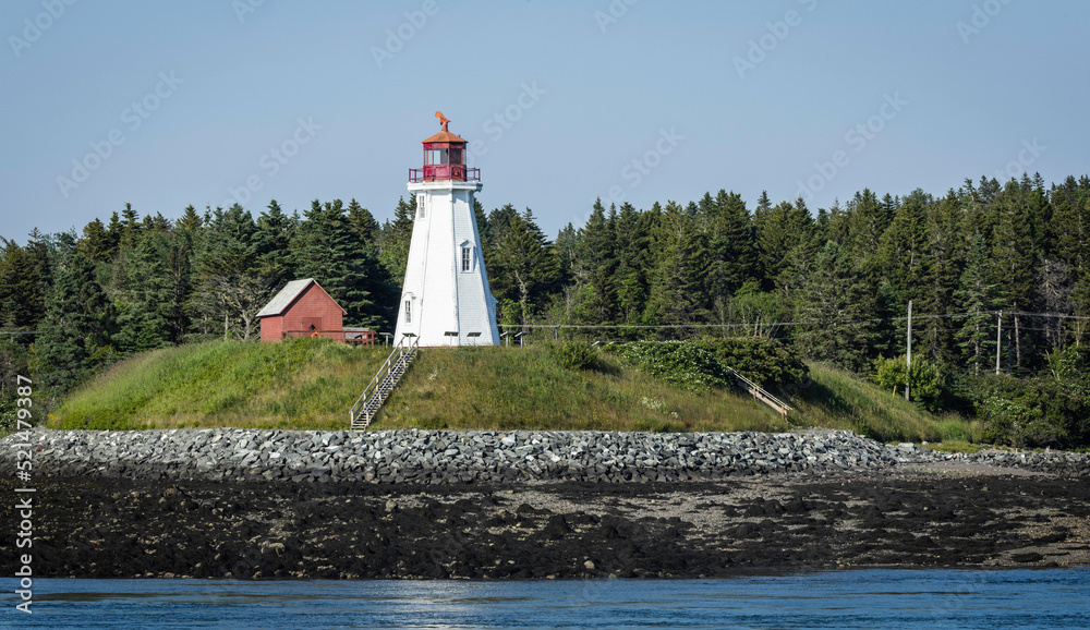 Mulholland Point lighthouse on Campobello Island, Canada.