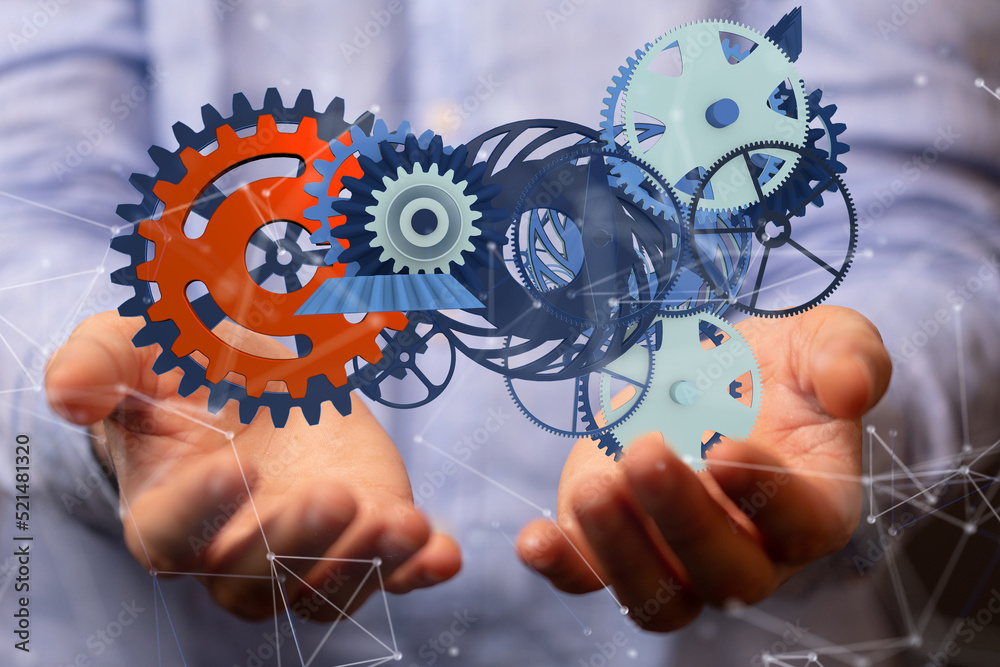 gear Technology background. Big data concept gear Technology background. Big data concept