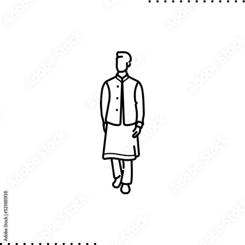 Indian traditional clothes for man, bandi kurta set