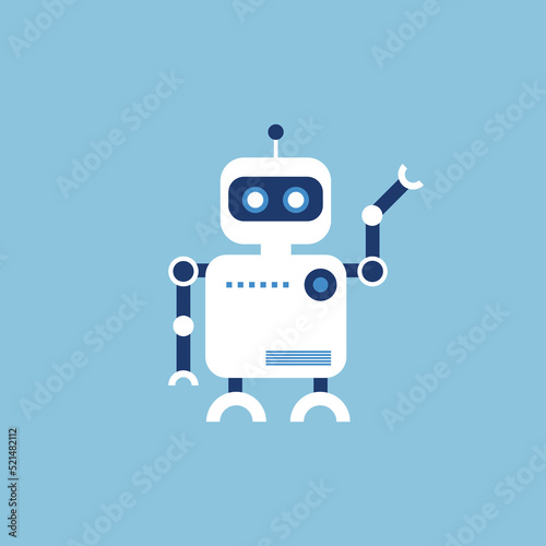 Artificial intelligence assistant robot concept 