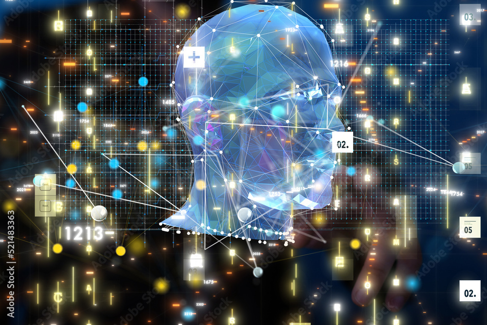 digital medical futuristic interface 3D rendering digital medical futuristic interface 3D rendering