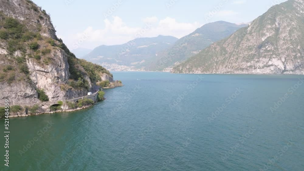 Awesome aerial view of mountains and lake iseo from Riva di Solto, Baia dal Bogn,Bergamo,Italy. Awesome aerial view of mountains and lake iseo from Riva di Solto, Baia dal Bogn,Bergamo,Italy.