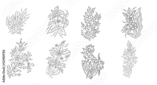 drawing Sketch Flower vector design