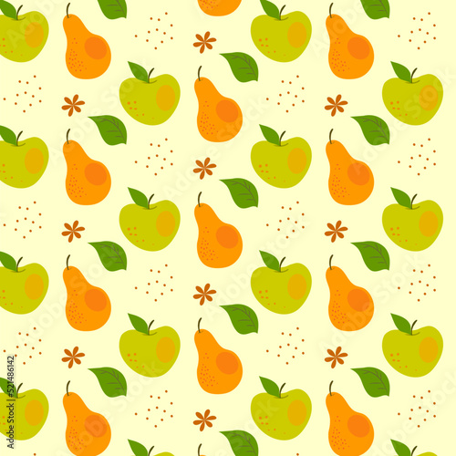 seamless pattern with pears