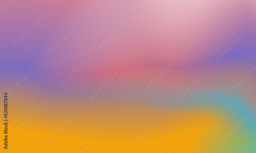 Beautiful gradient background pink and yellow smooth and soft texture
