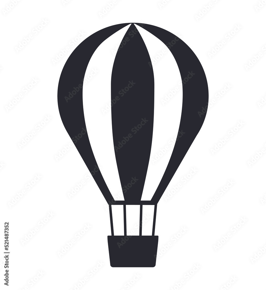 Hot air balloon ballooning flight icon Hot air balloon ballooning flight icon