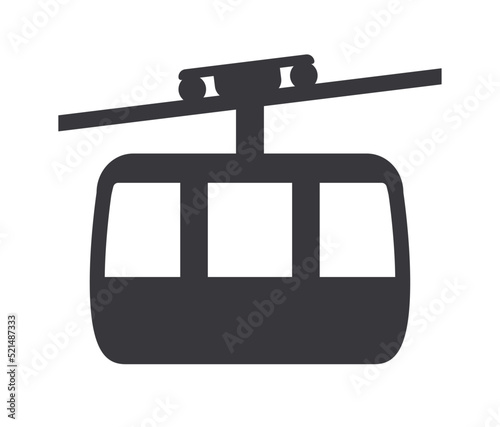 Cable car mountain lift gondola icon photo
