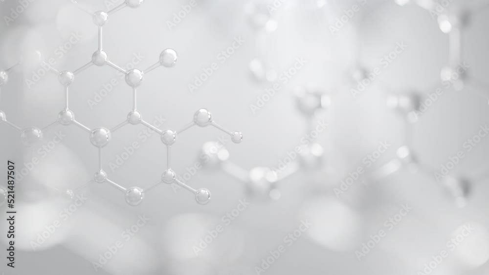 Abstract background hexagons design. science cosmetic technology. concept skin care cosmetics solution. 3d rendering.
