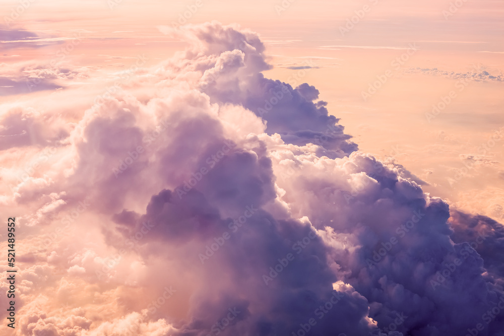 Sunset Clouds background and texture, Clouds from airplane window Sunset Clouds background and texture, Clouds from airplane window