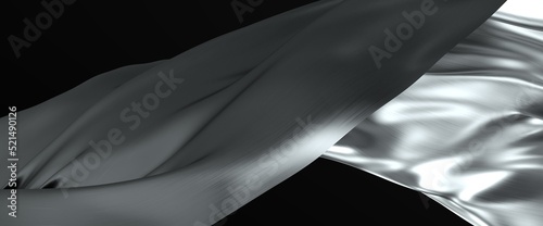 Abstract white and gray geo...