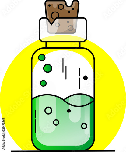 chemical bottle illustration images are suitable for commercial needs and education activities