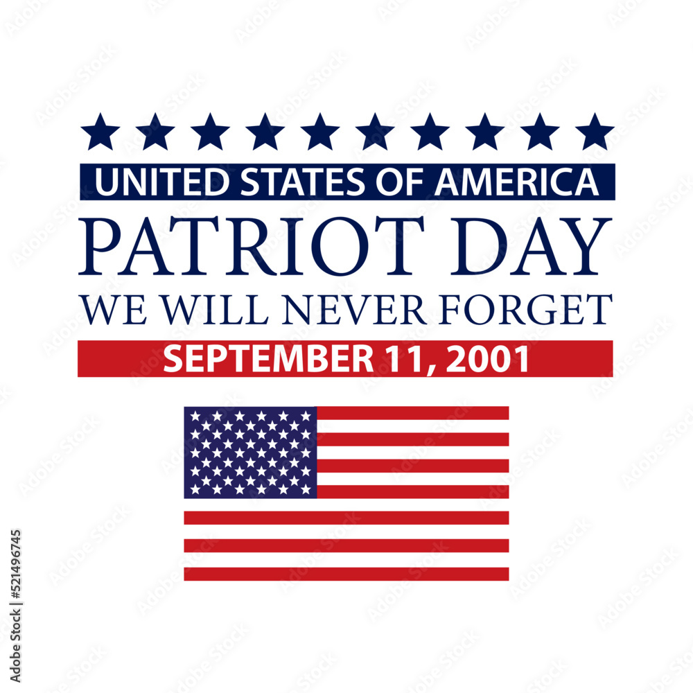Patroit Day USA Flag