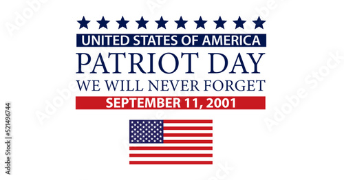 Patroit Day USA Flag