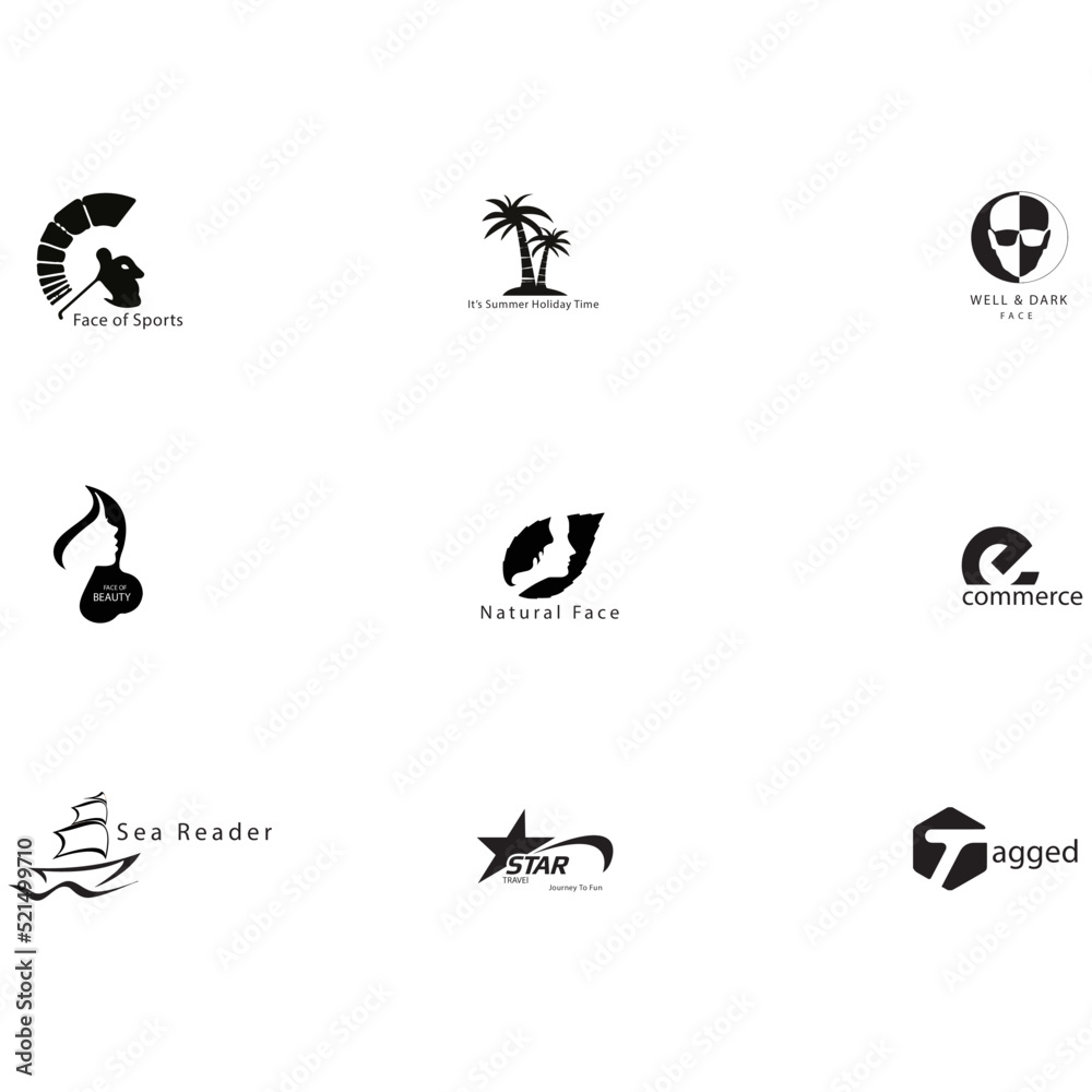 creative modern and typography logo design.