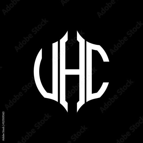 VHC letter logo. VHC best black background vector image. VHC Monogram logo design for entrepreneur and business.
 photo