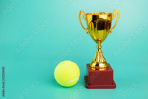 tennis cup, trophy prize, tournament winner award photo