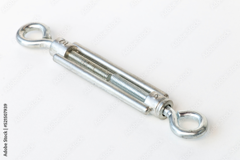 Metal lanyard isolated on white background Metal lanyard isolated on white background