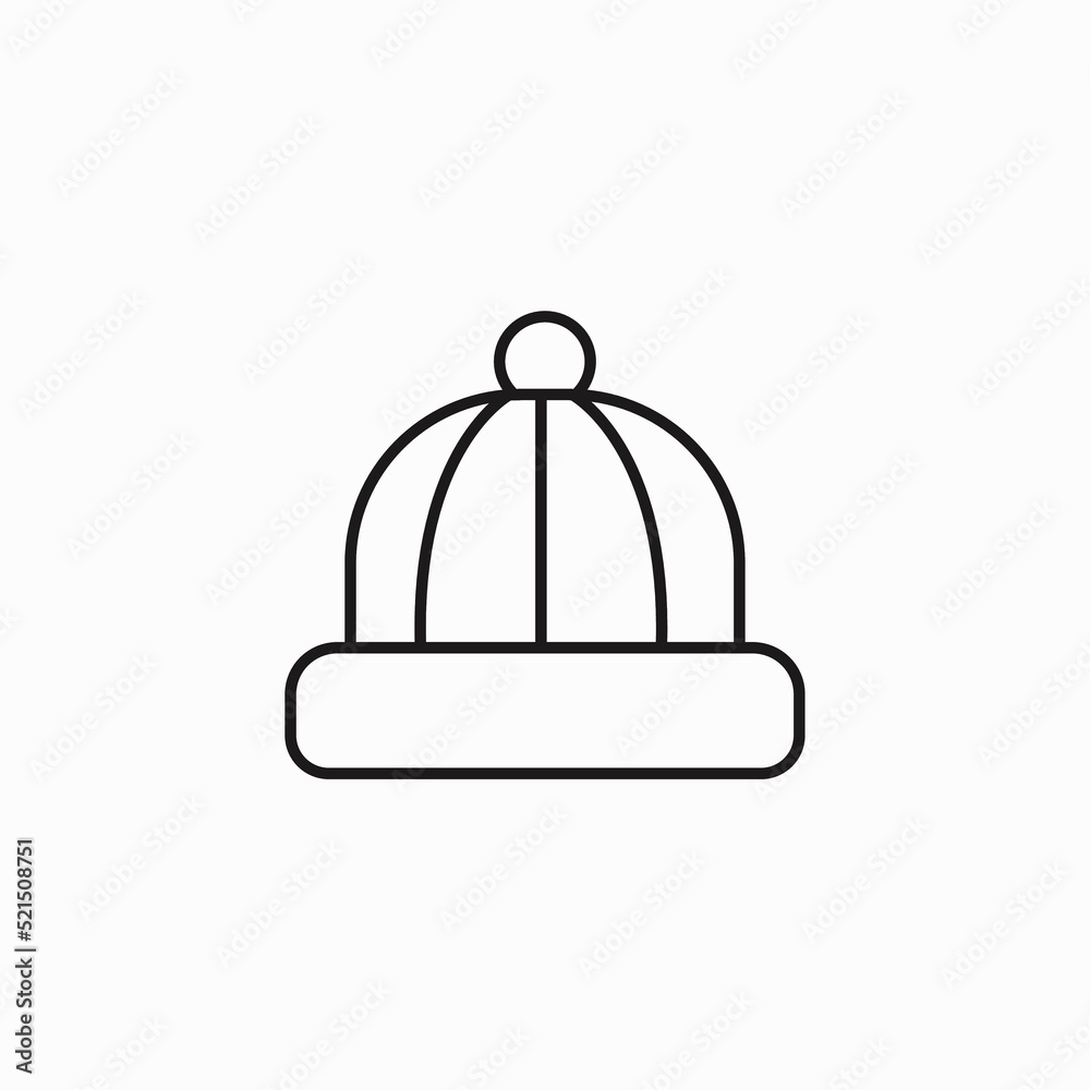 Beanie hat outline icon. linear style sign for mobile concept and web design. Baby hat simple line vector icon. Symbol, logo illustration. Pixel perfect vector graphics Beanie hat outline icon. linear style sign for mobile concept and web design. Baby hat simple line vector icon. Symbol, logo illustration. Pixel perfect vector graphics