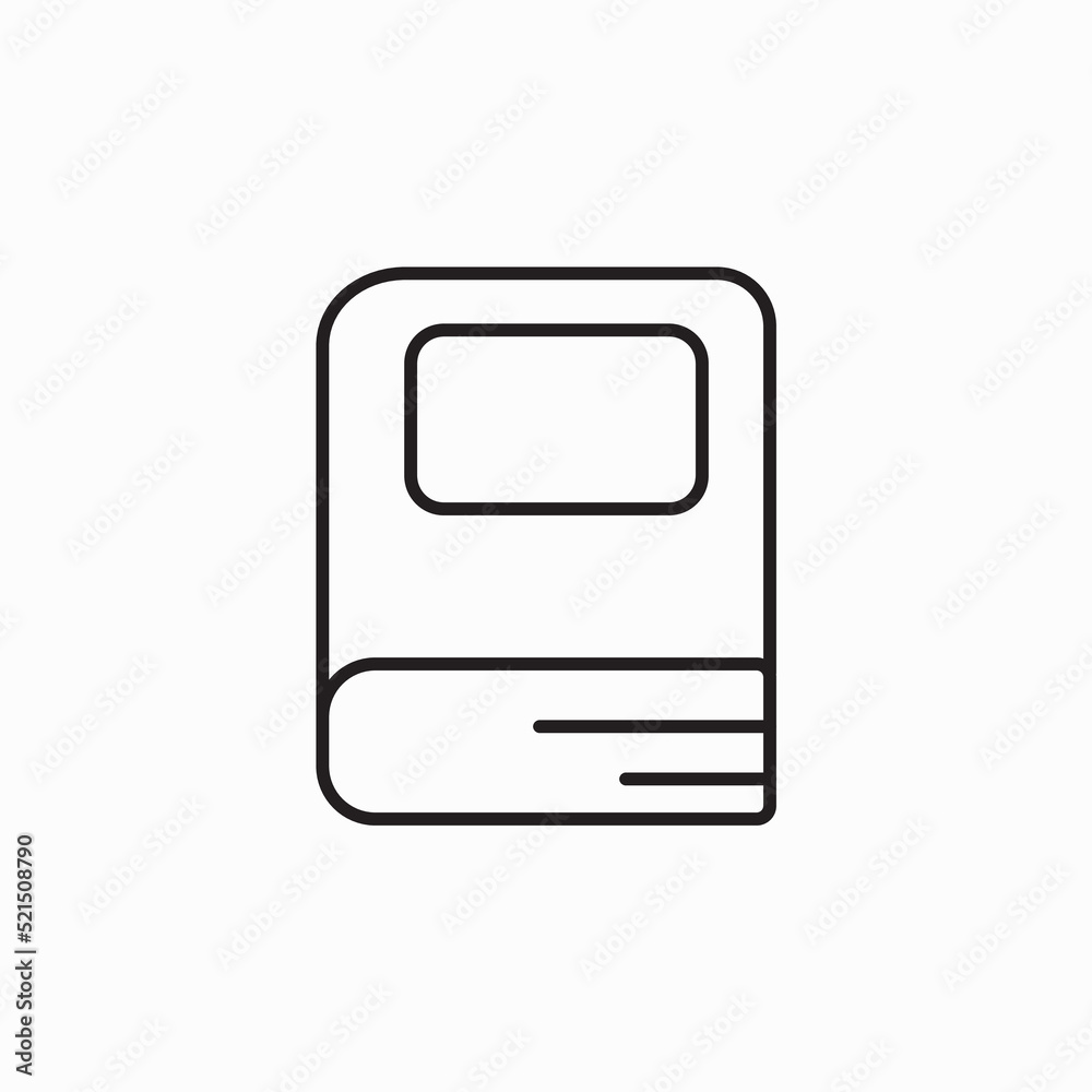 closed book icon. Book line icon, outline vector sign, linear style pictogram isolated on white. Symbol, logo illustration. Editable stroke. Pixel perfect vector graphics closed book icon. Book line icon, outline vector sign, linear style pictogram isolated on white. Symbol, logo illustration. Editable stroke. Pixel perfect vector graphics