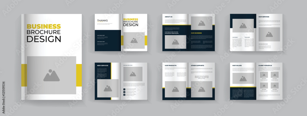 12 page business brochure template minimalist design 12 page business brochure template minimalist design