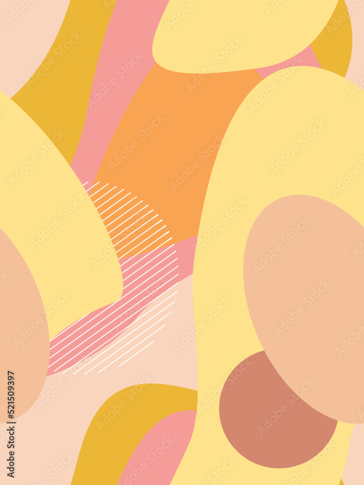 Abstract seamless geometric pattern. Modern vector template for banner, cover, print, promotion, sale, greeting, web, page, header, landing, social media. Autumn vibe