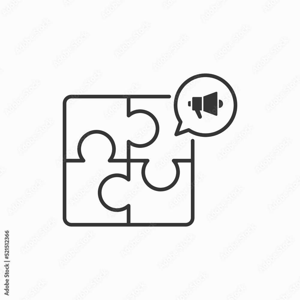 marketing strategy icon. Marketing Strategy icon thin line style. Symbol from online marketing icons collection. Outline marketing strategy icon