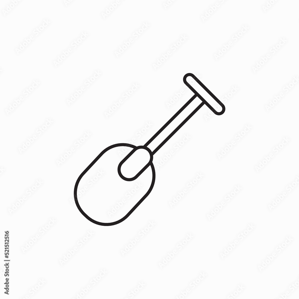 Shovel Icon. Gardening Vector Illustration. Construction Equipment Sign & Symbol. Shovel Icon. Gardening Vector Illustration. Construction Equipment Sign & Symbol.
