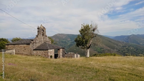 Iglesia medieval en Navia de Suarna, Galicia photo