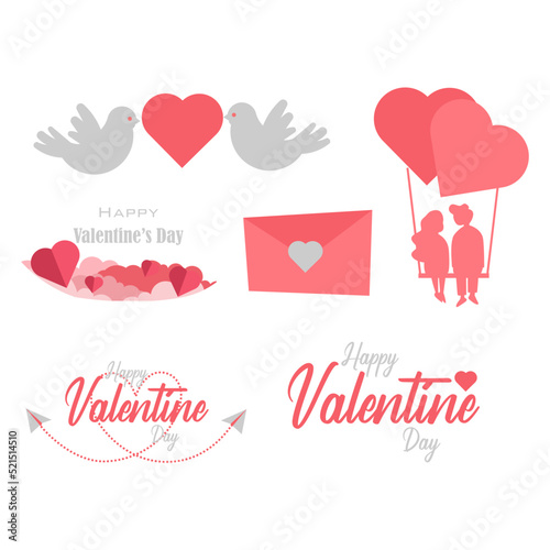 valentines day card with hearts