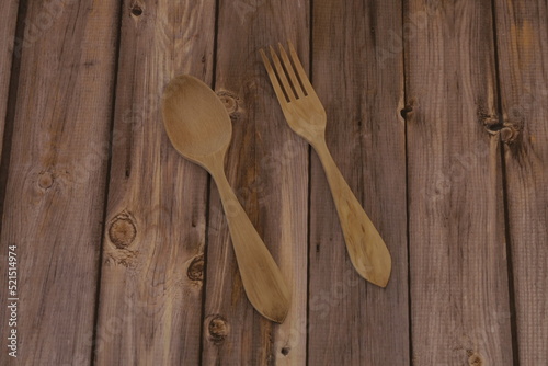 wooden kitchen utensils