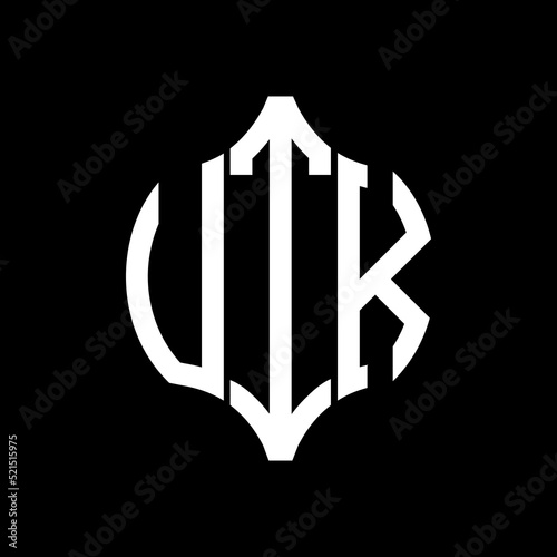 VTK letter logo. VTK best black background vector image. VTK Monogram logo design for entrepreneur and business.
 photo