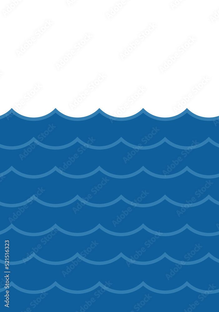 Wave icon. Seamless line to represent water or beach. Symbol of the sea, ocean, river or lake. Wave icon. Seamless line to represent water or beach. Symbol of the sea, ocean, river or lake.