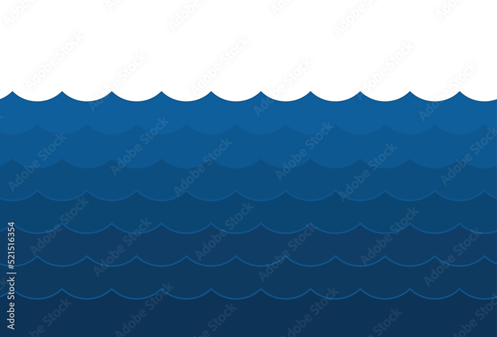 Wave icon. Seamless line to represent water or beach. Symbol of the sea, ocean, river or lake. Wave icon. Seamless line to represent water or beach. Symbol of the sea, ocean, river or lake.
