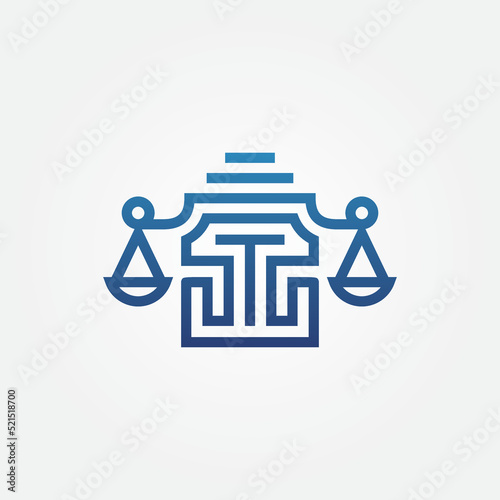 lawyer. legal. firm. attorney logo design vector