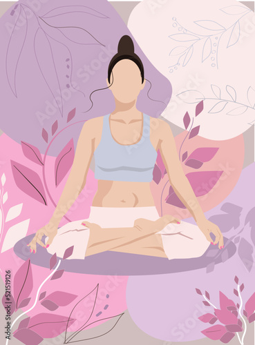 yoga in the lotus position