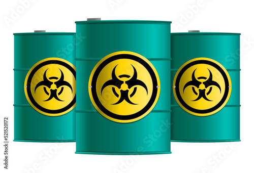Hazardous Waste Metal Barrels