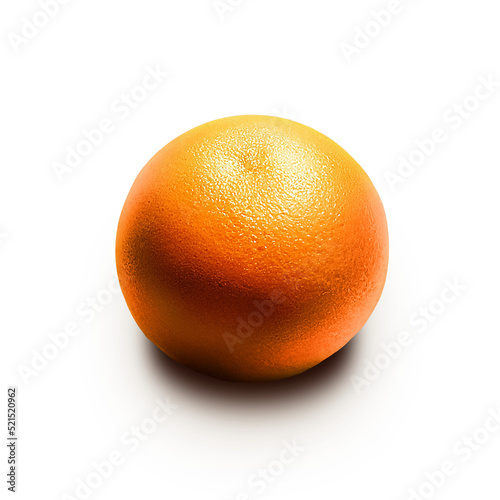 juicy orange fruit isolated on transparent background