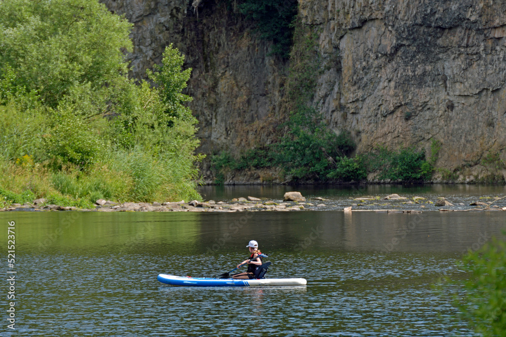 paddler auf der nahe