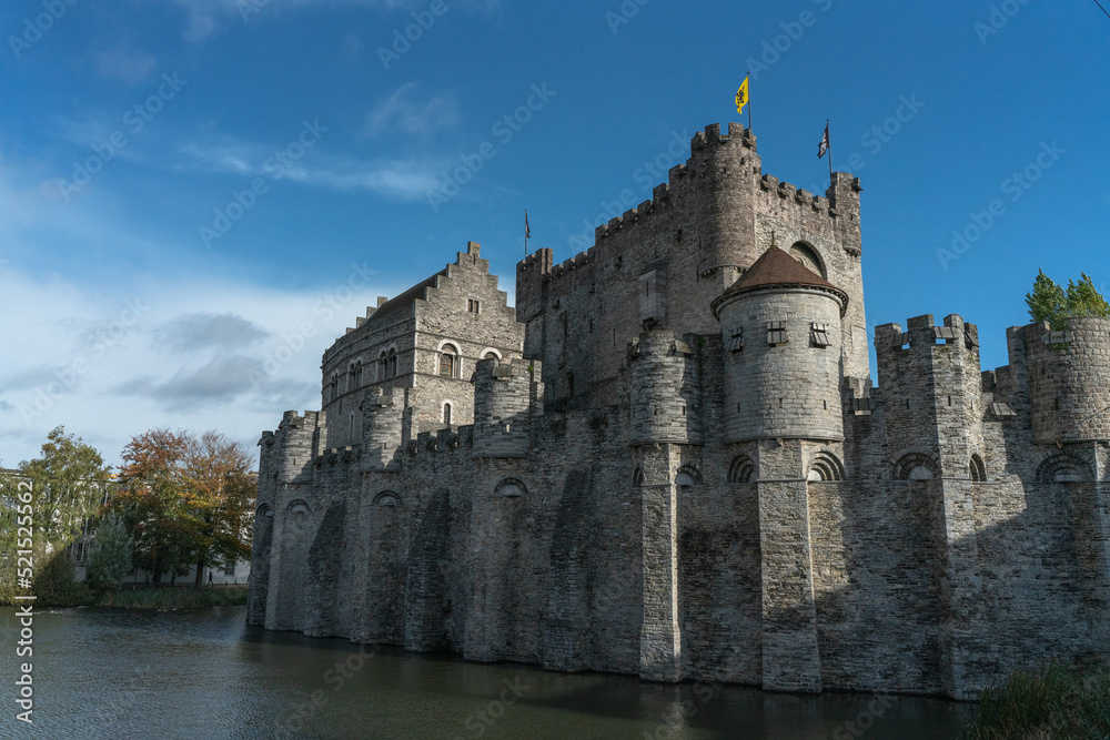 Flanders castle , Ghent, Belgium