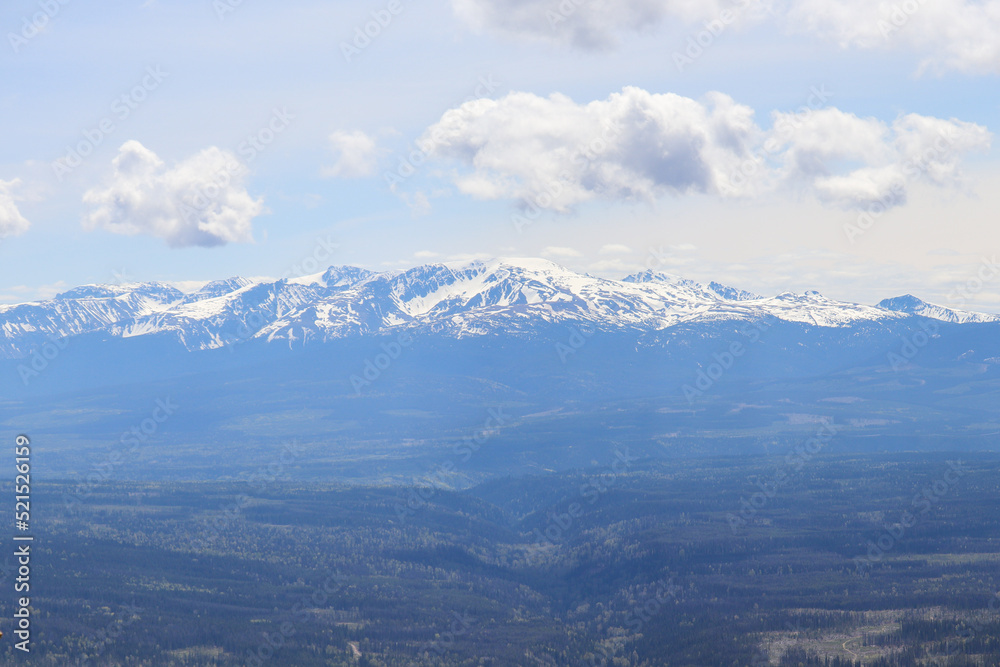Fototapeta premium Hazelton Mountains from the Plateau