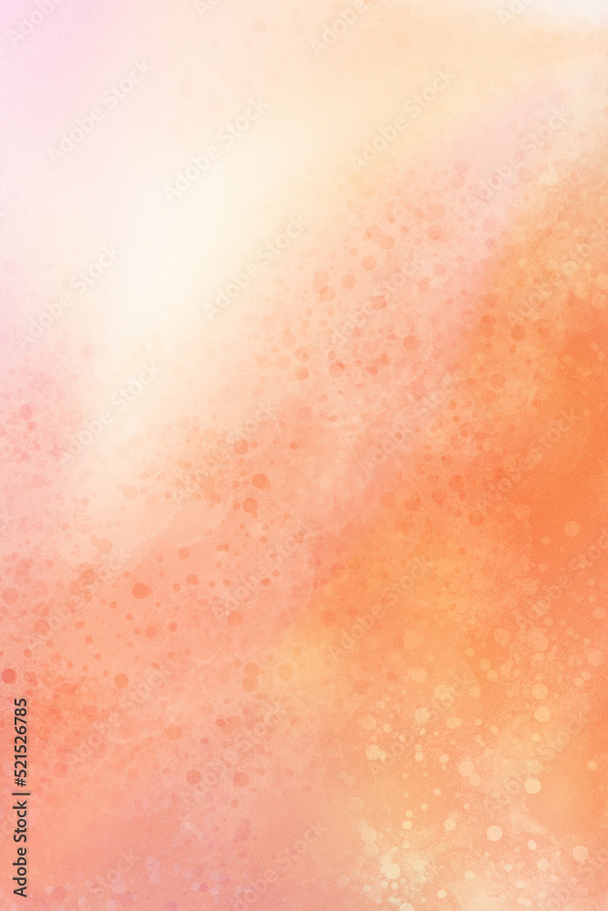 Abstract orange and white watercolor background. Watercolor background for invitations, cards, posters. Texture, abstract background, color splashing