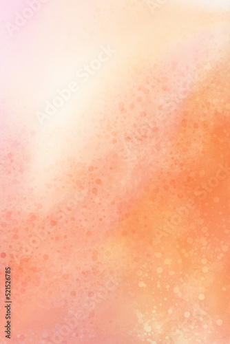 Abstract orange and white watercolor background. Watercolor background for invitations, cards, posters. Texture, abstract background, color splashing