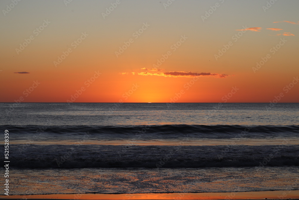 Small Waves Nicaragua Sunset