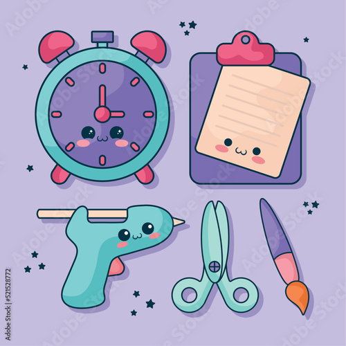 kawaii supplies icons