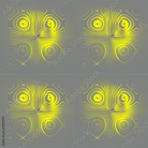 geometricseamless gray yellow symmetrical abstract pattern tile, texture, design