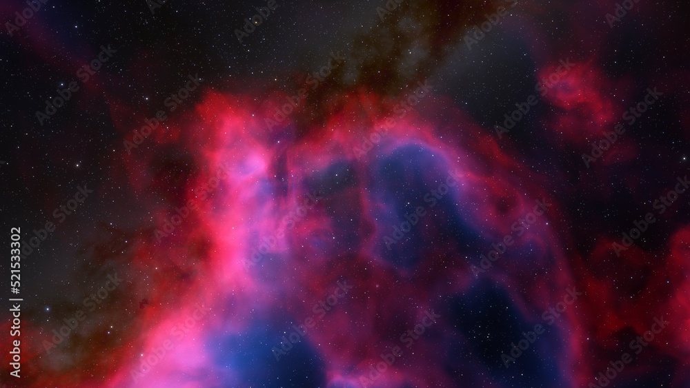 Obraz premium Space nebula, for use with projects on science, research, and education. Illustration 