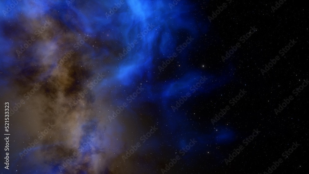 Naklejka premium Space nebula, for use with projects on science, research, and education. Illustration 